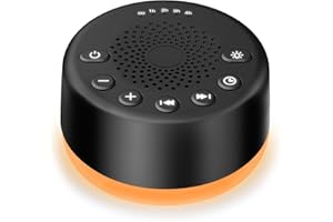 Easysleep White Noise Machine Einschlafhilfe mit 25 Beruhigende Klängen und Nachtlicht Weißes Rauschen Maschine mit Speicherfunktion 32 Lautstärkestufe und 5 Timer Wechselstrom oder USB Angetrieben