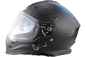 ViPER RSV141 Full Face Motorcycle Bluetooth Helmets - Modular Double Visor Motorbike Helmets - Microphone Dual Speaker for Hands & Noise Free Automatic Answering ECE/ACU Gold Approved With Pinlock 30