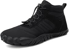 AONETIGER Barfußschuhe Winter Damen Herren Winterstiefel Gefüttert Warm Winterschuhe Wasserdicht Bequem Schneestiefel Rutschf