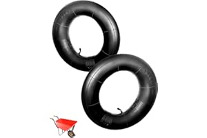 NETONDA 2 Pcs Chambre a Air 3.50-8 Valve Coudée Tr-87 Chambre à Air Brouette 3.50 8 pour Remorque de Jardin