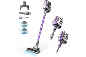 ‎FIXTFIXER FixtFixer Akku Staubsauger, 30000Pa/350W Staubsauger Kabellos Saugleistung, Bis zu 55 Min Laufzeit, Staubsauger mit Anti-Tangle-Bürste, Stielstaubsauger für Hartböden,Teppiche,Tierhaare