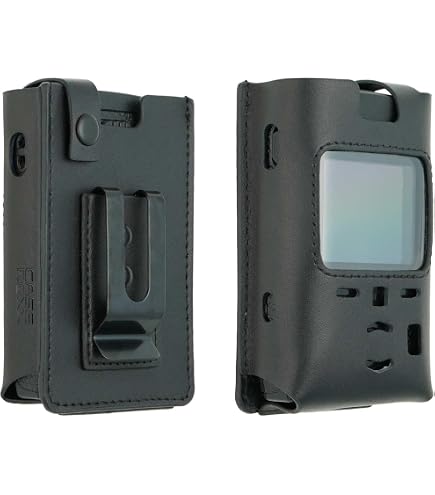 caseroxx Motorola Advisor TPG2200 Tetra-Pager - Custodia in pelle sintetica con finestra e clip per cintura