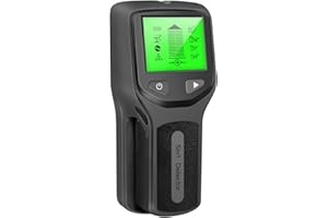 TXKRHWA 5 in 1 Stud Finder Sensor Wall Scanner Electronic Stud Sensor Locator Wood Beam Joist Finders Portable Wall Detector with LCD Display for Wood AC Wire Metal Studs Detection(Black)