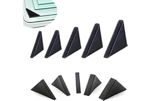 YouU Eckenschutz, 4 mm/5 mm/6 mm/8 mm/10 mm, 3-eckig, Glas-Eckenschutz, Kissen zum Schutz der Kante von Spiegel/Glas/Blech, 50 Stück