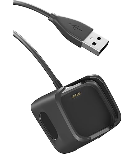 Cargador Para Fitbit Versa Y Versa SE Base De Carga Con Cable USB De  Metro, Color Negro