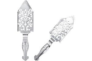 Anawakia Lot de 2 Cuillère à absinthe en acier inoxydable Spoon Filtre à boire en verre de barre à cocktail en acier inoxydable