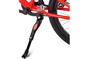 FUGLUS 1PCS Béquille de vélo pour Enfant de 18 à 26 Pouces, béquille latérale Universelle, réglable en Hauteur, béquille Centrale Stable pour VTT, vélo électrique, vélo de Trekking, vélo de Route
