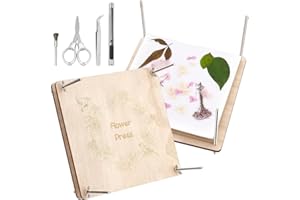 PH PandaHall Blumenpressenset Aus Holz 9.7 x 9.7 Zoll Blumenpressset 8 Schichten Pflanzenkonservierungsset DIY Gepresst Für Erwachsene Garten Outdoor