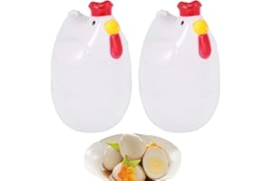 Bmocoen 2X KüKenföRmig 1 Gekochtes Ei Dampfgarer Dampfgarer Stoessel Mikrowelle Eierkocher Kochutensilien Kuechenhelfer