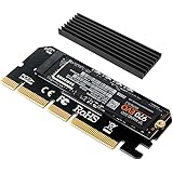 NVME Adapter PCIe x16 mit Kühlkörper, 6amLifestyle M.2 NVME oder AHCI SSD auf PCIE 3.0 | 4.0 Adapterkarte für Key M 2230, 224
