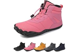 HOKUTO Buty do chodzenia boso, zimowe, outdoorowe, dla mężczyzn i kobiet, na jesień i zimę, wodoszczelne, do chodzenia boso, buty barefoot