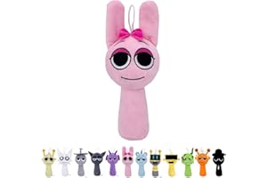 SYSYSYYASNL Plush Animal, 7.8-Inch Cute Plushies, Soft and Cuddly Plush for Halloween, Christmas, Valentine's Day, Plush Birthday Gifts for Boys, Girls and Fans (Pink)