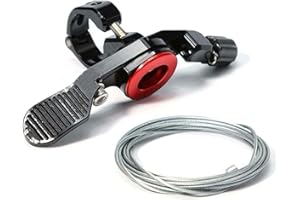 Jadeshay Palanca de Bloqueo Remoto,Bicicleta Altura Ajustable Palanca Tija de Sillín con Bicicleta Tija del Sillín Cable del Accesorio de Reparación MTB