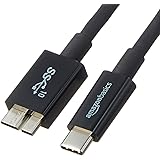 Amazon Basics - Verbindungskabel, USB Typ C auf Micro-USB Typ B, USB 3.1, 2. Generation, 0,9 m, Schwarz