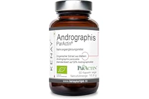 ‎KENAY Andrographis ParActin - Extrakt aus Blättern Andrographis paniculata - 300mg pro Tagesdosis - 60 Kapseln vege KENAY EUROPE