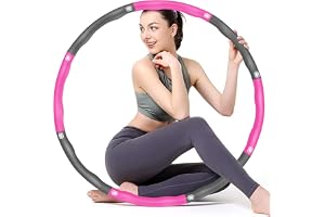 BLAIKOYI Hula Reifen Hoop Erwachsene Fitness, Hoola Easy Slim Hoop für Erwachsene & Kinder, 6-8 Segmente Abnehmbarer Hulla Reifen Hoop Für Fitness/Sport/Zuhause/BüRo/Bauchformung (Grau +