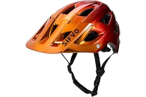 SIFVO Casco Bici per Uomo e Donna MTB Mountainbike Caschi da Corsa Moto Casco da Bicicletta da Esterno Sport Caschi con Visiera Rimovibile M/L (54-62cm)