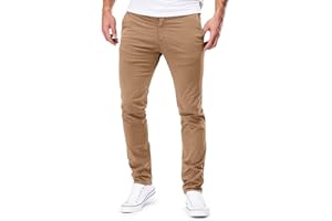 MERISH FortyFour by Chino Pantalones para Hombre, Ajustados, elásticos, de Tela, Modelo 168