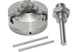 Uadme Mandril de Torno Autocentrante de 3 Mordazas, M12 Portabrocas para Tornos, Z011 Mandril de Aleación de Zinc, para Fresadoras Taladros