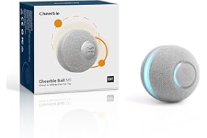 Cheerble Giocattolo interattivo per gatti, palla intelligente per gatti con 3 modalità, luci a LED intercambiabili, ricaricabile tramite USB, regalo di compleanno per la caccia di gatti adulti