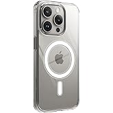 Transparent Case Compatible with Magsafe for Minesk iPhone 15 Pro Crystal Clear Material Polycarbonate Back Part and Silicone K