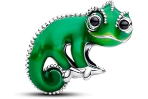 PANDORA Disney Rapunzel Pascal 793983C01 - Abalorio de plata de ley con cristales artificiales, compatible con momentos