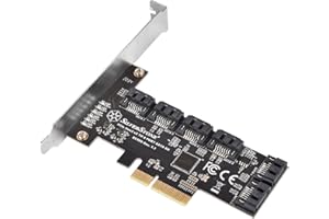 SilverStone Technology ECS06, 6 Ports SATA Gen3 (6Gbps) Non-RAID PCI Express Gen3 x2 card, SST-ECS06