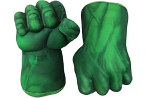 JNKODNB Supereroi, giocattoli per bambini, guantoni da boxe, mani, morbidi pugni di peluche, cosplay per ragazzi, regalo di Natale, Halloween e compleanno (verde)