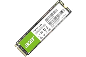 acer FA100 PCIe 3.0 NVMe SSD 1 to : Vitesse de Lecture Jusqu’à 3300 Mo/s, Disque Dur Interne Gen3x4 M.2 2280 avec HMB et SLC – Disque SSD de Jeu pour Ordinateur Portable/de Bureau