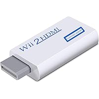 ZHIYUEN® Wii to HDMI Converter Output Video Audio Adapter, with 3.5mm Audio Video Output Supports All Wii Display Modes…