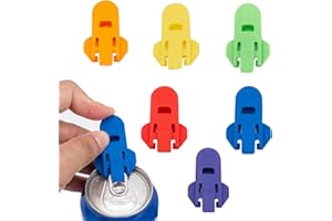 GWAWG Dosenöffner 6PCS Gemischte Farben Manueller Einfacher Öffner für Cola Bier Soda Getränke Sicherheitsring Zug Dosenöffner