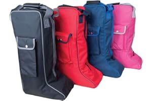 Rhinegold Long Boot Bag Riding Boot Bag Side Pocket