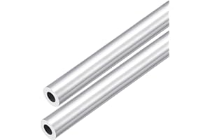 DMiotech 2Pack (20mm OD x 10mm ID) 6063 Aluminum Round Tube 300mm Length Industry Metal Tubing for Machinery Frame Construction DIY Projects