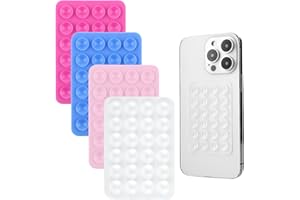 WY LIGHTING LEVEL Silikonowy uchwyt na telefon komórkowy, przyssawka, przyssawka, uchwyt samochodowy, przyssawki, uchwyt samochodowy, kompatybilny ze wszystkimi modelami telefonów komórkowych (4 kolory)