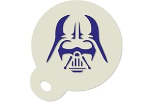 FANCY SCHMANCY Darth Vader Star Wars Coffee Duster 350 Micron Mylar Stencil Approx 8.5cm