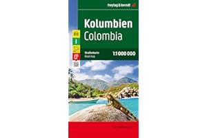 FREYTAG-BERNDT UND ARTARIA Colombia 1:1.000.000: Wegenkaart 1:1 000 000: AK 189