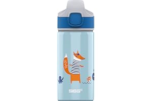 SIGG - Aluminium Kids Water Bottle - With Straw - Leakproof - Lightweight - BPA Free - Climate Neutral Certified - School & Sports - 0.4L