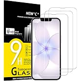 NEW'C Screen Protector for iPhone 17e, Tempered Glass | 3 Pack, HD Clear, 6.1 Inch, 9H Hardness, Scratch Resistant, Bubble Fr