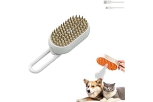 YUHRSTO LegendTech Defur Comb for Cats and Dogs, 3 in 1 Cat Steam Brush, Electric Cat Grooming Massage Brush with Steam and Water Spray