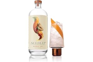 ‎SEEDLIP Seedlip 42, erfrischend-alkoholfreie Gin-Alternative, mit Orangengeschmack, kalorienfrei & zuckerfrei, für nicht-alkoholische Cocktails, 0,0% vol, 700ml Einzelflasche |