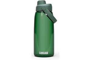 Camelbak THRIVE CHUG 950ml botella de agua para bicicleta – a prueba de fugas – boquilla suave – fácil de usar – ideal para llevar – Forest Green, talla: OS