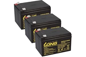 ‎AKKUMAN.DE AKKUTECHNIK VOM FACHMANN Akkuman.de Akkutechnik vom Fachmann 36V 14Ah - 3X 12V 14Ah AGM BLEI AKKUS - kompatibel Elektro Roller E-Scooter E-Roller