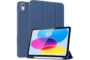 ProElite Smart Case for iPad 10th Generation 10.9 inch [Auto Sleep/Wake Cover] [Pencil Holder] [Soft Flexible Case] Recoil Se