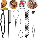 Capelli Strumento per Intrecciare, Twist Curler Donut Strumenti, Kit per Intrecciare i Capelli Delle Donne, Accessori per Int