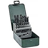 Bosch DIY Accessories 2607019446 Bosch 25 Piece Metal HSS-R Drill Bit Set, Black
