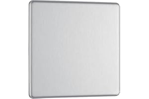 BRITISH GENERAL BG Electrical - Placa en blanco sin tornillos