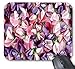 Produktbild Rosa und lila Blumen-Muster Mausunterlage 7x8,66 Zoll