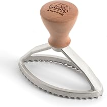 Marcato Ravioli & Keks Ausstecher - 80 Mm Rundform Aus Aluminium & Massivholz (Made In Italy)