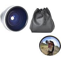Obiettivo Super Fisheye 37 Mm 0,25x – Macro Con Ingrandimento 12,5x Per Fotocamere Con Filtro 37 Mm
