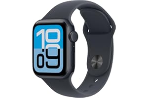 Apple Watch SE 3 GPS + Cellular 40 mm Smartwatch mit Aluminiumgehäuse in Mitternacht und Sportarmband in Mitternacht (S/M). Fitness‑ und Schlaftracker, Herzfrequenzmesser, Always-On Display